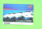 JAPAN - Orange Picture Rail Ticket/Train As Scan - Wereld