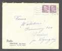 Denmark RADIO Service Aage Paaske MARIBO 1954 Cover To Virum Pr. Lyngby - Cartas & Documentos