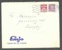 Denmark EMJO, Vanløse 1954 Cover To Lyngby - Cartas & Documentos