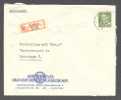 Denmark ARBEJDERNES BRANDFORSIKRINGSSELSKAB Registered Einschreiben Recommandé RANDERS Label Cover 1955 To København V. - Storia Postale