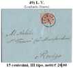 L.V.-SP-0049 - Piego Con 15 Centesimi, Sassone N.20, Da Venezia - Lombardo-Venetien