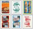 Lot 6 Dos Différents De Jeu De Cartes BUS - Speelkaarten - Playing Cards - Carte à Jouer - Carte Da Gioco