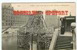 METRO PARIS - TRAVAUX De CONSTRUCTION Du Métropolitain - Sur Le Petit Bras De La Seine - ND N° 1896 - Dos Scané - Métro
