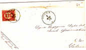 IT   74     LETTRE 1875  TIMBRE SERVICE NR. 3 YVERT - Dienstmarken