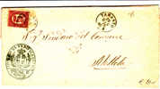 IT   75    LETTRE 1875  TIMBRE SERVICE NR. 3 YVERT - Dienstmarken