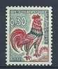 France 1962 Birds Oiseaux  Aves Gallo Cock MNH - Gallinacées & Faisans