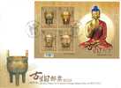 FDC(B) 2010 Ancient Chinese Art Treasures Stamps S/s Buddhist Statues Buddha Censer Culture - Boeddhisme