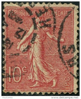 Pays : 189,03 (France : 3e République)  Yvert Et Tellier N° :  129 B (o) - 1903-60 Säerin, Untergrund Schraffiert