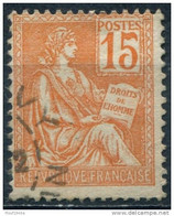 Pays : 189,03 (France : 3e République)  Yvert Et Tellier N° :  117 (o) - 1900-02 Mouchon