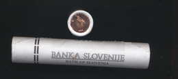 WHOLESALE ONLY-original Roll Of SLOVENIA 1 Cent Coin 2007 First Mintage Birds Stork - Slovénie