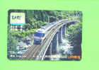 JAPAN - Orange Picture Rail Ticket/Train As Scan - Wereld