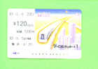 JAPAN - Orange Picture Rail Ticket/Train As Scan - Monde