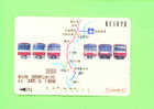 JAPAN - Orange Picture Rail Ticket/Train As Scan - World