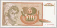 YUGOSLAVIA 100 DINARA 1990 UNC NEUF P 105 - Yougoslavie