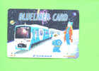 JAPAN - Orange Picture Rail Ticket/Train As Scan - Wereld