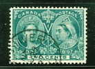 1897 Canada 2 Cent Diamond Jubilee Issue  #52 Vancouver Cancel - Used Stamps