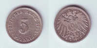 Germany 5 Pfennig 1906 J - 5 Pfennig