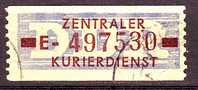 ZKD Wertstreifen Dienstmarken-B  Nr. 20 E Leipzig - Autres & Non Classés