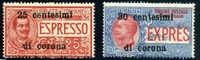 VP105 - OCCUPAZIONI - TRENTO E TRIESTE SERIE COMPLETA MNH** GOMMA INTEGRA ESPRESSI SASSONE S.2 - Trente & Trieste