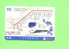 JAPAN - Orange Picture Rail Ticket/Train As Scan - Wereld