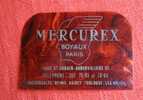 1 Plaque Racloir Mercurex Boyaux Paris - Other & Unclassified