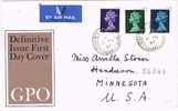 Carta Aerea Chanel Island.  Jersey 1976.  GPO - 1971-1980 Dezimalausgaben