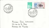 NANCY_50° Ann.du Premier Jour De Jules Ferry Saint Dié_SALON PHILATELIQUE DE NANCY_23-03-2001_ Sur Lettre - Temporary Postmarks
