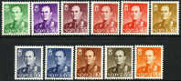 Norway #360-69 XF Mint Hinged Olav V From 1955-60 - Neufs