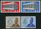 Norway #533-36 XF Mint Hinged 2 Sets From 1966 - Unused Stamps