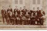 CARTE PHOTO .MUSICIENS.ECRITE PAR EDMOND GAZUT.LIEU INDETERMINE. - Musik