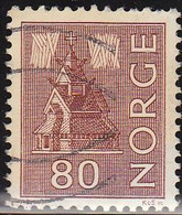 Noruega 1963 Scott 428 Sello º Iglesia Eglise Stave Michel 506x Yvert 447 Norway Stamps Timbre Norvège Briefmarke - Usati