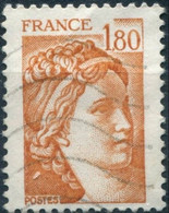 Pays : 189,07 (France : 5e République)  Yvert Et Tellier N° : 2061 (o) - 1977-1981 Sabine (Gandon)