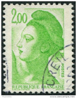 Pays : 189,07 (France : 5e République)  Yvert Et Tellier N° : 2188 (o) - 1982-1990 Liberty Of Gandon