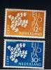 RB 600 -  1961 Netherlands Europa - MNH Set Of 2 Stamps - Otros & Sin Clasificación