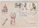 Poland Registered Cover Sent To Netherlands Szczecin 31-1-1977 With TOPIC Stamps - Brieven En Documenten