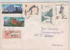 Poland Registered Cover Sent To Netherlands Szczecin 20-9-1977 With TOPIC Stamps - Cartas & Documentos