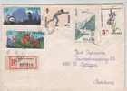 Poland Registered Cover Sent To Netherlands Szczecin 20-9-1977 With TOPIC Stamps - Covers & Documents
