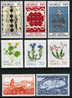 Norway #623-30 XF Mint Hinged 3 Sets From 1973 - Unused Stamps