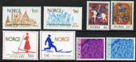 Norway #643-50 XF Mint Hinged 4 Sets From 1974-75 - Nuovi