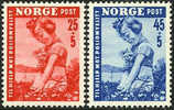 Norway B48-49 XF Mint Hinged Semi-Postal Set From 1950 - Neufs