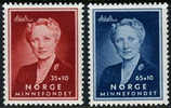 Norway B57-58 XF Mint Hinged Semi-Postal Set From 1956 - Nuovi