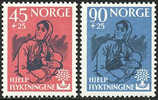 Norway B64-65 Mint Hinged Semi-Postal Set From 1960 (Flowers) - Nuovi