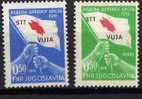 U-Ra  JUGOSLAVIA ITALIA TRIESTE B SLOVENIA CROCE ROSSA RED CROSS NEVER HINGED - GARANZIA - Nuevos