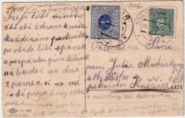 TCHECOSLOVAQUIE - 1936 - TAXE De 1kr Sur CARTE POSTALE Pour PRAGUE - Storia Postale