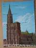 CPA.Alsace Cathédrale De Strasbourg-das Münster-le Parvis-dimensions Altitude Marches-142m - Eglises Et Cathédrales