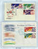 CUBA - Yvert - 2 FDC - 657/59 B - Sud America