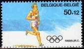 Sommer-Olympiade Seoul 1988 Belgien Bloc 58 ** 7€ Olympic Leichtathletik Lauf 3 Sportler Bloque Hb Sport Sheet Bf Belgie - Zomer 1988: Seoel