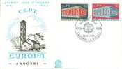 FRENCH ANDORRA 1969  EUROPA CEPT FDC - 1969