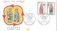 FRENCH ANDORRA  1974  EUROPA CEPT FDC - 1974