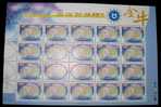 2001 Zodiac Stamps Sheet - Taurus Of Earth Sign - Astrology